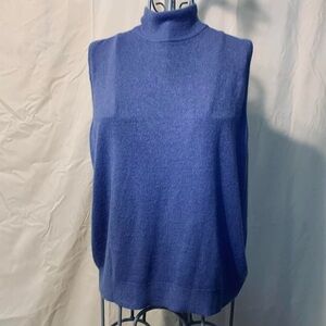Designers Originals Sleeveless Purple Sweater Tuttleneck XL